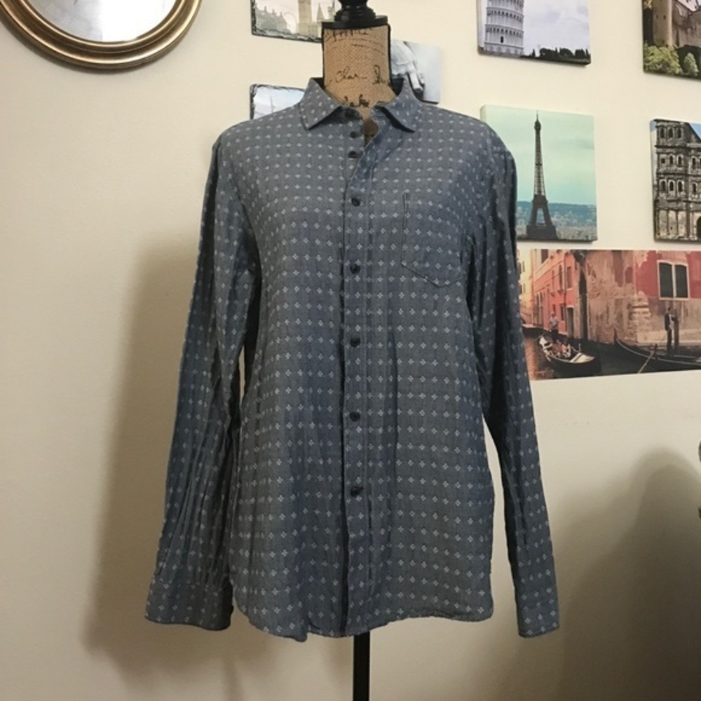 Hudson North chambray denim shirt, Sz. L